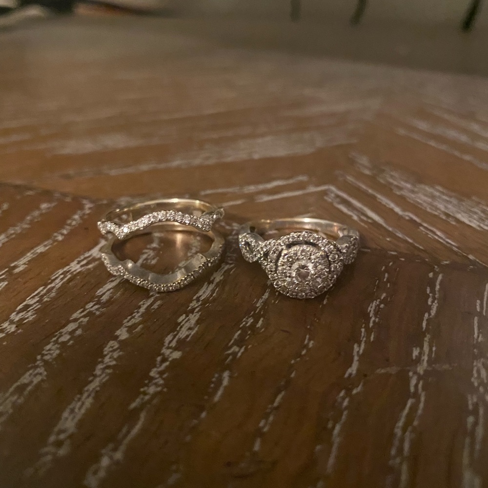 White gold bridal set from Kay’s